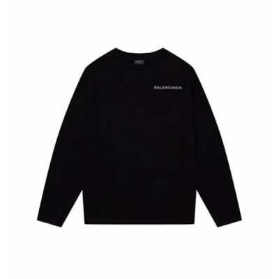 발렌시아가 남성 블랙 맨투맨 - Balenciaga Mens Black Tshirts - ba624x