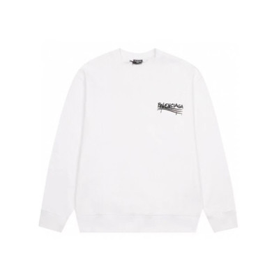 발렌시아가 남성 화이트 맨투맨 - Balenciaga Mens White Tshirts - ba625x