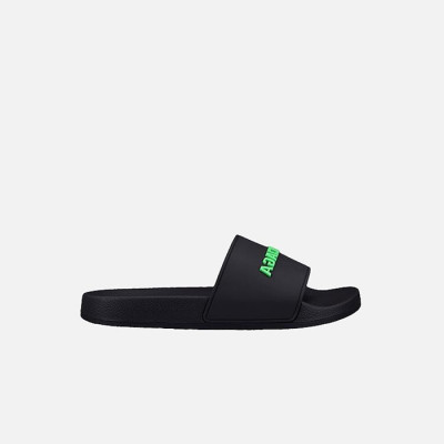 발렌시아가 남성 블랙 그린 풀 슬라이드 샌들 【매장-80만원대】 - Balenciaga Mens Black Slippers - ba631x