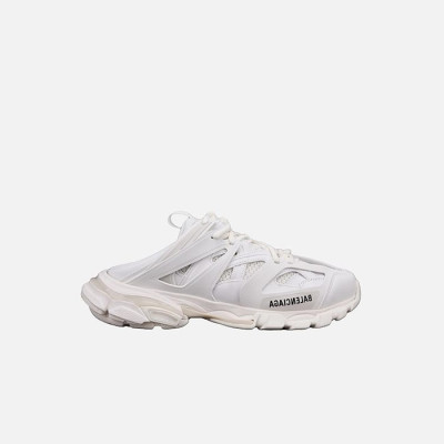 발렌시아가 남/녀 트랙 화이트 뮬 스니커즈 【매장-140만원대】 - Balenciaga Unisex White Sneakers - ba681x