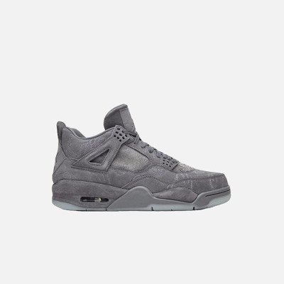 조던 4 X 카우스 남성 레트로 쿨 그레이 하이 스니커즈 【매장-250만원대】 - Air Jordan Mens Gray Sneakers - air14x