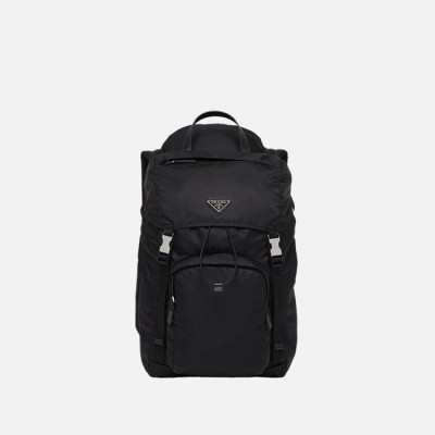 프라다 남성 리나일론 사피아노 후드 백팩 【매장-400만원대】 - Prada Mens Black Back Pack - pr747x