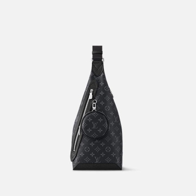 루이비통 남성 모노그램 이클립스 듀오 슬링백 【매장-320만원대】 - Louis vuitton Mens Black Cross Bag - lv1888x