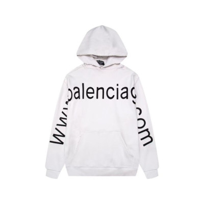 발렌시아가 남성 화이트 후드티 - Balenciaga Mens White Hoodie - ba701x