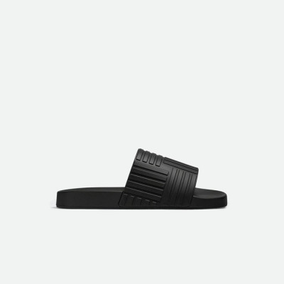 보테가베네타 남/녀 슬라이드 블랙 슬리퍼 【매장-90만원대】 - Bottega Veneta Unisex Black Slippers - bv186x