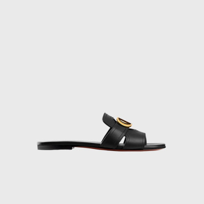 디올 여성 30 몽테인 뮬 【매장-140만원대】 - Dior Womens Black Slippers - di713x