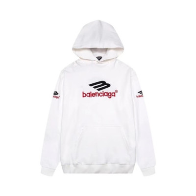 발렌시아가 남성 화이트 후드티 - Balenciaga Mens White Hoodie - ba703x