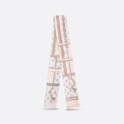 루이비통 여성 모노그램 컨피덴셜 방도 스카프 M70637 【매장-50만원대】 - Louis vuitton Womens Pink Scarf - acc301x