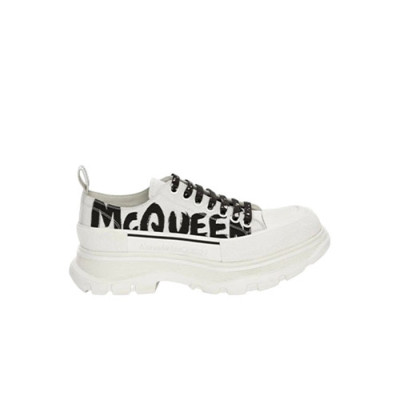 알렉산더 남/녀 맥퀸 트레드 슬릭 스니커즈【매장-100만원대】 - Alexander McQueen Unisex White Sneakers - aq08x