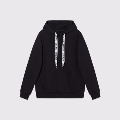 셀린느 남성 캐쥬얼 후드티 - Celine Mens Black Hoodie - ce220x