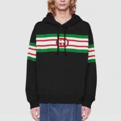 구찌 남성 블랙 후드티 - Gucci Mens Black Hoodie - gu1024x