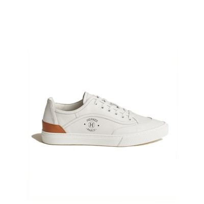 에르메스 남성 로우탑 화이트 스니커즈 겟 【매장-130만원대】 - Hermes Mens White Sneakers - he346x