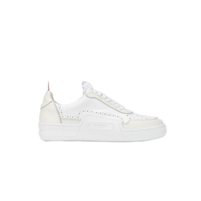 톰브라운 여성 비텔로 바스켓볼 로우탑 트레이너 MFD199A 【매장-90만원대】 - Thom Browne Womens White Sneakers - th91x