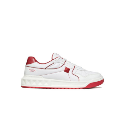 발렌티노 남/녀 원스터드 로우탑 레드 스니커즈 【매장-140만원대】 - Valentino Unisex Red Sneakers - va437x