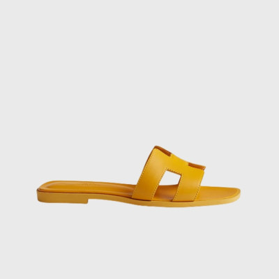 에르메스 여성 오란 샌들 【매장-150만원대】 - Hermes Womens Yellow Slippers - he370x