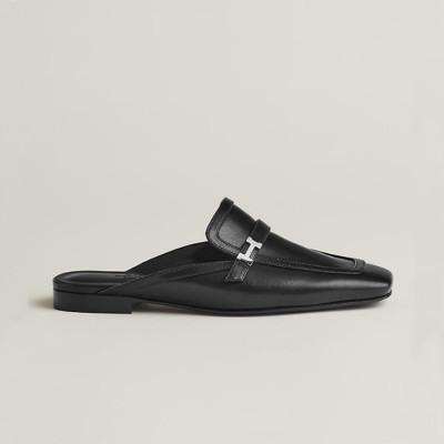 에르메스 그루피 뮬 샌들 【매장-220만원대】 - Hermes Womens Black Mules - he394x