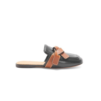 로에베 여성 게이트 플랫 뮬【매장100만원대】- Loewe Womens Black Mules - loe800x