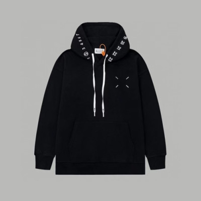 메종마르지엘라 남성 블랙 후드티 - Maison margiela Mens Black Hoodie - mai222x