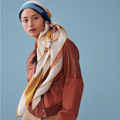 에르메스 여성 캐시 베이지 스카프 - Hermes Womens Beige Scarf - he407x