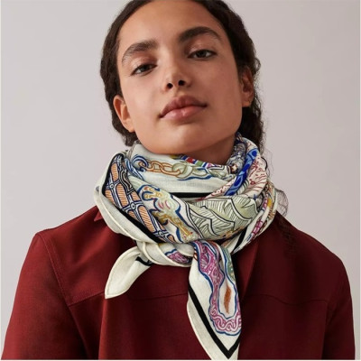 에르메스 여성 핑크 스카프 - Hermes Womens Pink Scarf - he441x