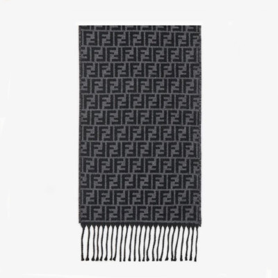 펜디 여성 블랙 머플러 - Fendi Womens Black Muffler - fe541x