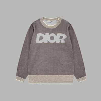 디올 남성 그레이 크루넥 니트 - Dior Mens Gray Knitwear - di800x