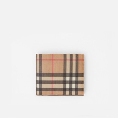 버버리 남성 베이지 반지갑 - Burberry Mens Beige Half Wallets - bu321x