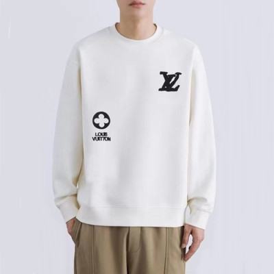 루이비통 남성 화이트 맨투맨 - Louis vuitton Mens White Tshirts - lv2014x