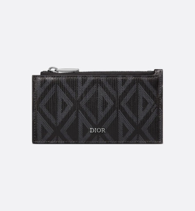 디올 남성 블랙 지피 카드 지갑 - Dior Mens Black Card Wallets - di820x