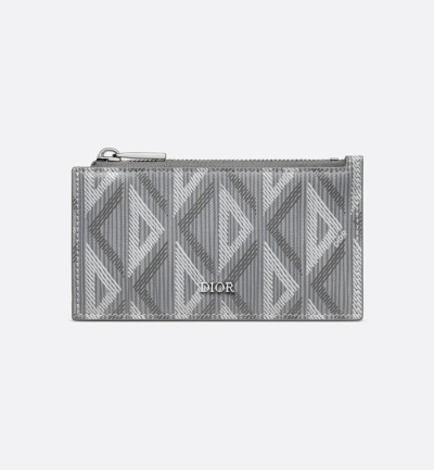 디올 남성 그레이 지피 카드 지갑 - Dior Mens Gray Card Wallets - di821x