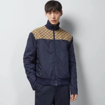 구찌 남성 캐쥬얼 네이비 집업 자켓 - Gucci Mens Nvay Jackets - gu1102x