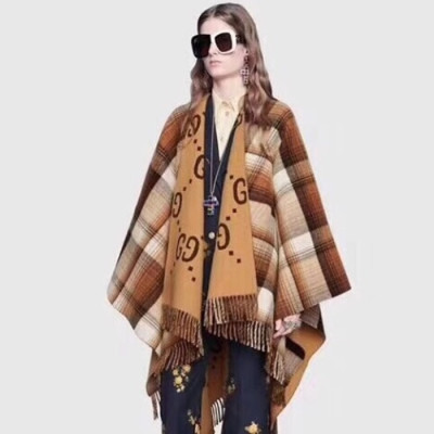 구찌 여성 카멜 양면 판쵸 - Gucci Womens Camel Pancho - gu1084x