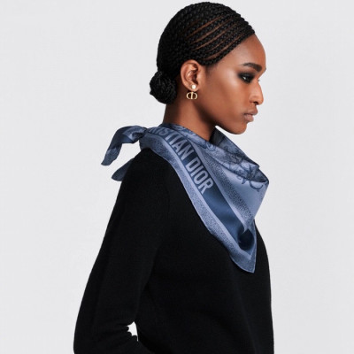 디올 여성 블루 스카프 - Dior Womens Blue Scarf - di843x