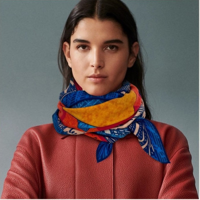 에르메스 여성 레드 스카프 - Hermes Womens Red Scarf - he517x