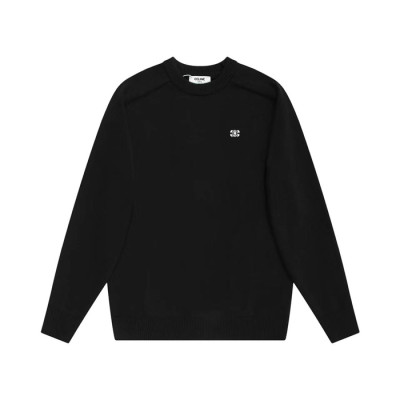 셀린느 남성 크루넥 블랙 니트 - Celine Mens Black Knits - ce267x