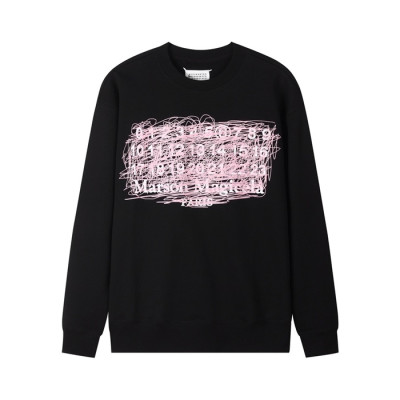 메종 마르지엘라 남성 블랙 맨투맨 - Maison Margiela Mens Black Tshirts - mai234x