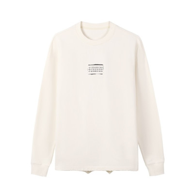 메종 마르지엘라 남성 아이보리 맨투맨 - Maison Margiela Mens Ivory Tshirts - mai237x