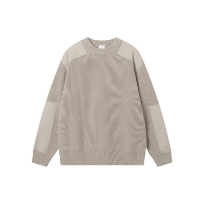 버버리 남성 크루넥 스웨터 - Burberry Mens Beige Sweater - bu349x