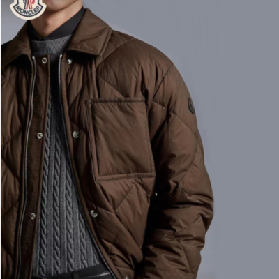 몽클레어 남성 브라운 다운패딩 자켓 - Moncler Mens Brown Down Jackets - mo238x