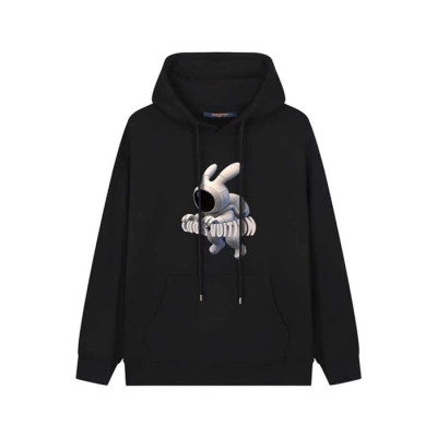 루이비통 남성 블랙 후디 - Louis vuitton Mens Black Hoodie - lv2034x