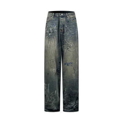 발렌시아가 남성 블루 청바지 - Balenciaga Mens Blue Jeans - ba856x