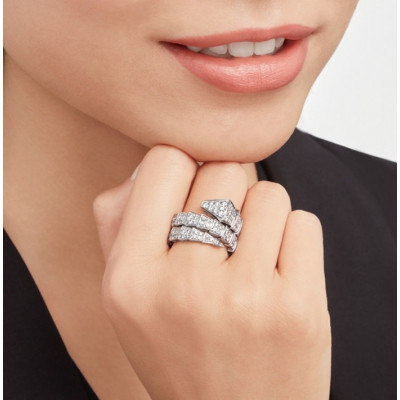 불가리 여성 화이트 골드 반지 - Bvlgari Womens White Gold Ring - acc380x