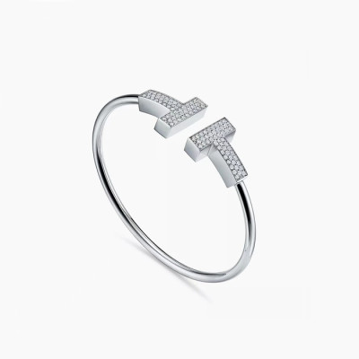 티파니 여성 화이트 골드 팔찌 - Tiffany Womens White Gold Bangle- acc387x