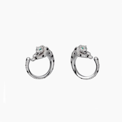 까르띠에 여성 화이트 골드 이어링 - Cartier Womens White Gold Earring - acc405x