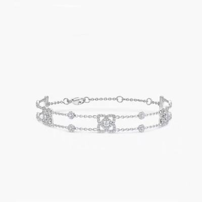 드비어스 여성 화이트 골드 팔찌 - De Beers Womens White Gold Bangle - acc553x