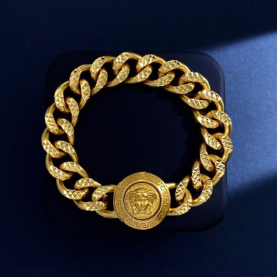 베르사체 여성 옐로우 골드 팔찌 - Versace Womens Yellow Gold Bangle - acc628x