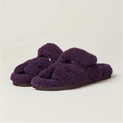 에르메스 여성 퍼플 슬리퍼 - Hermes Womens Purple Slippers - he540x