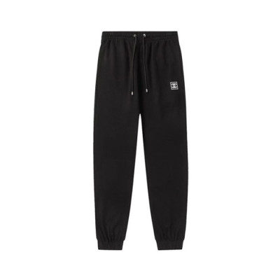 샤넬 남성 트렌디 블랙 트레이닝 팬츠 - Chanel Mens Black Pants - ch576x