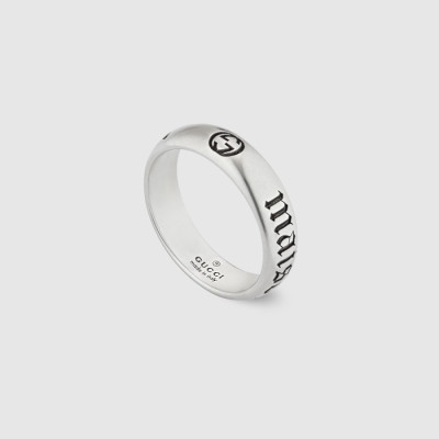 구찌 남/녀 화이트 골드 반지 - Gucci Unisex White Gold Ring - acc713x