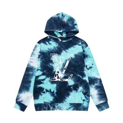 루이비통 남성 블루 후디 - Louis vuitton Mens Blue Hoodie - lv2081x